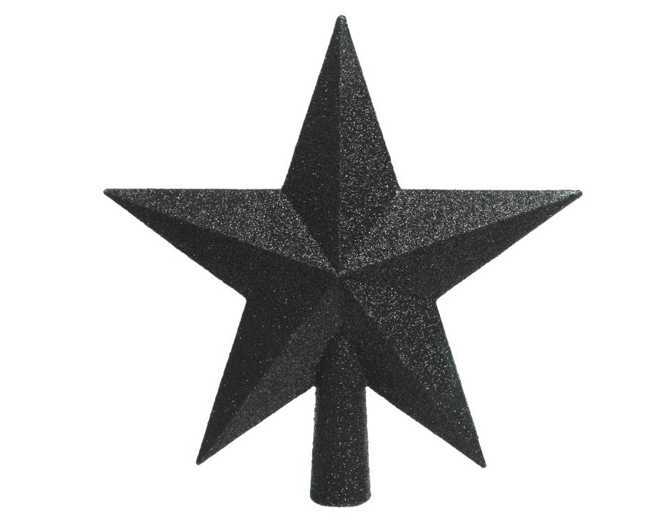Černá plastová špice hvězda