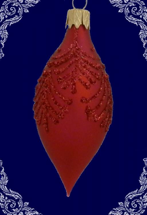 Červená oliva plavuň, 8x4cm, 4ks