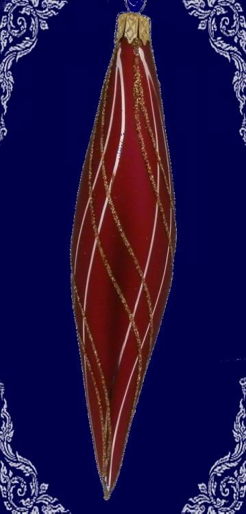 Červená raketa nitky, 14x3cm, 4ks