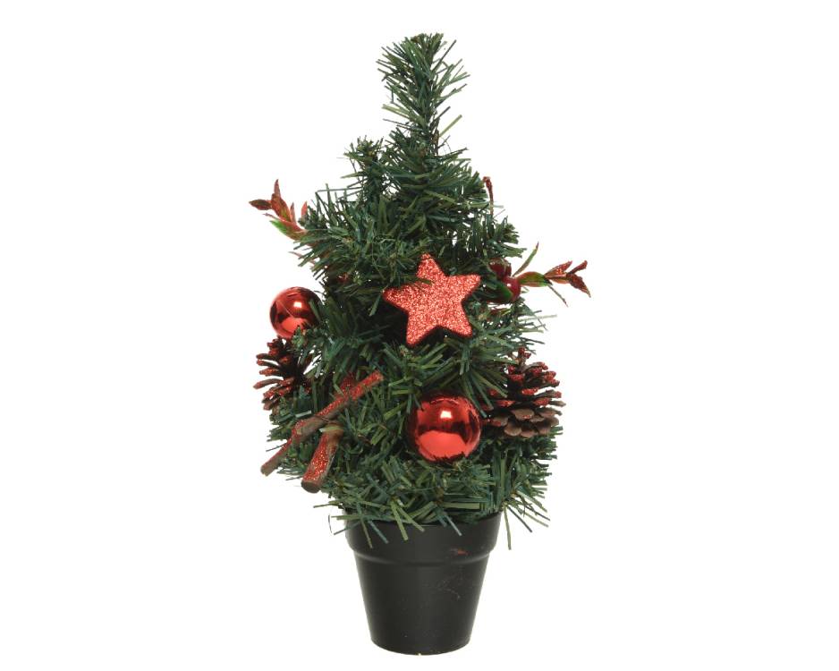 Dekorovaný umělý stromek 30cm