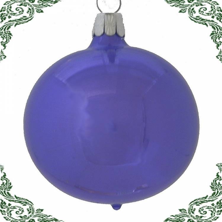 fialové vánoční koule