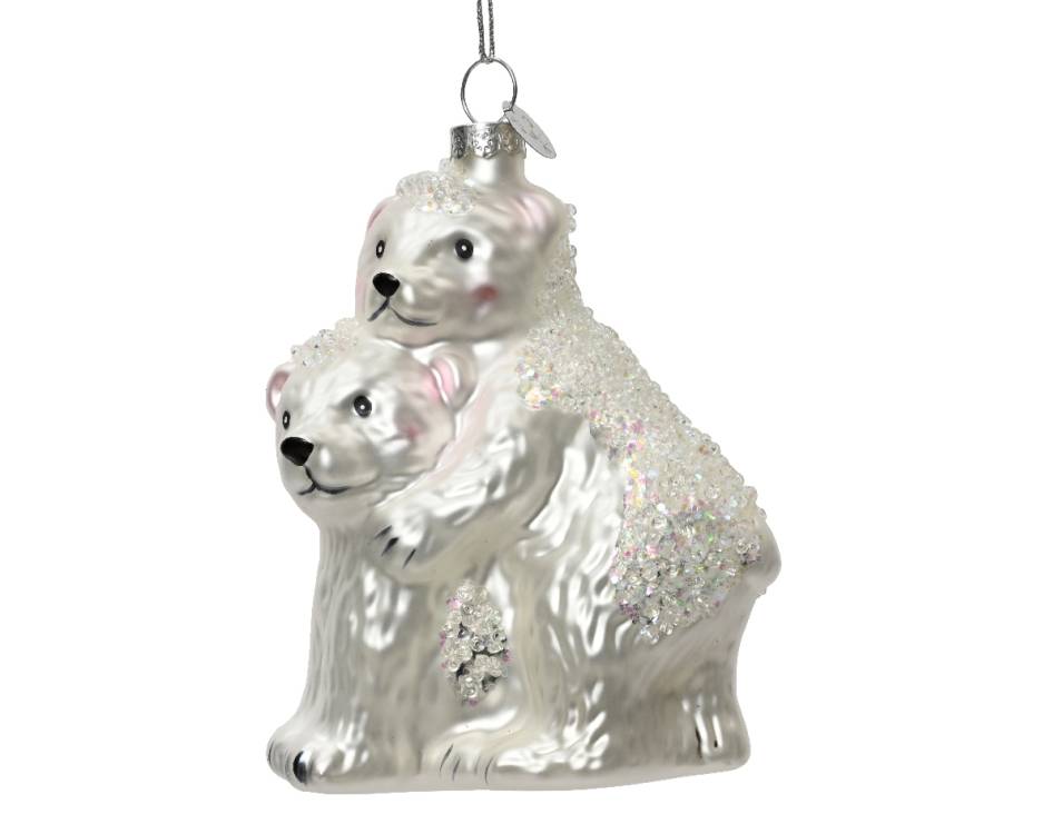 Skleněná figurka lední medvědi