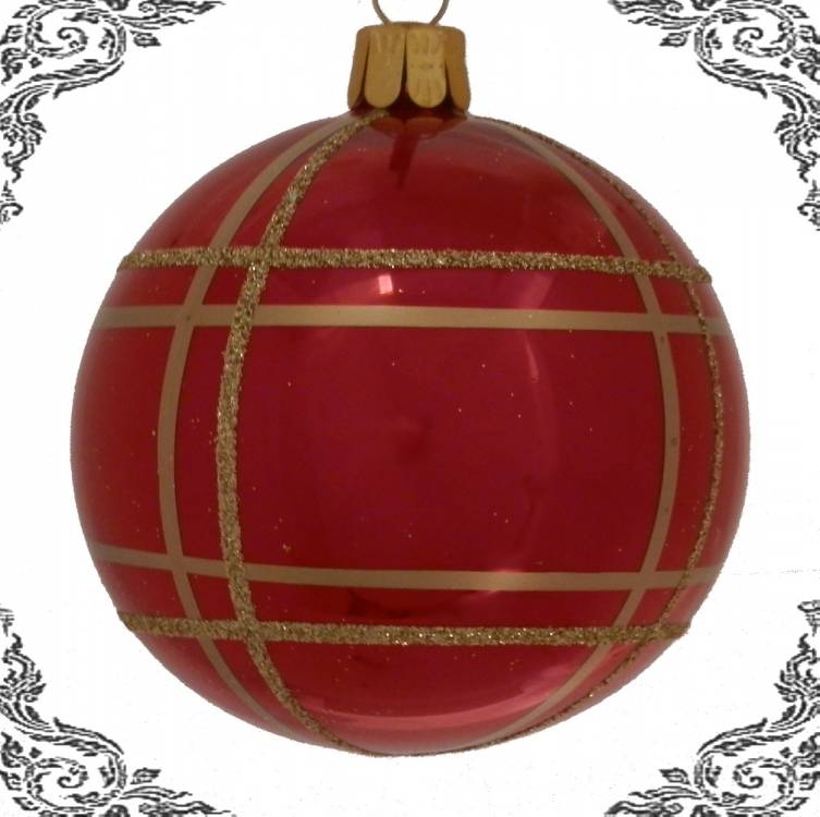 skleněná vánoční koule globus, 3ks