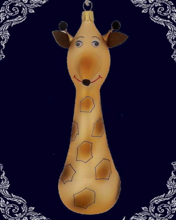 skleněná žirafa Zonky 1ks