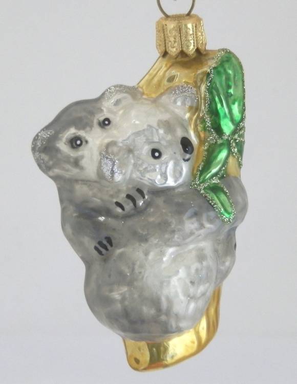 Vánoční figurka koala s mládětem