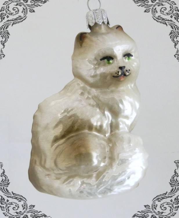 Vánoční  figurka kočka mainská, 1ks