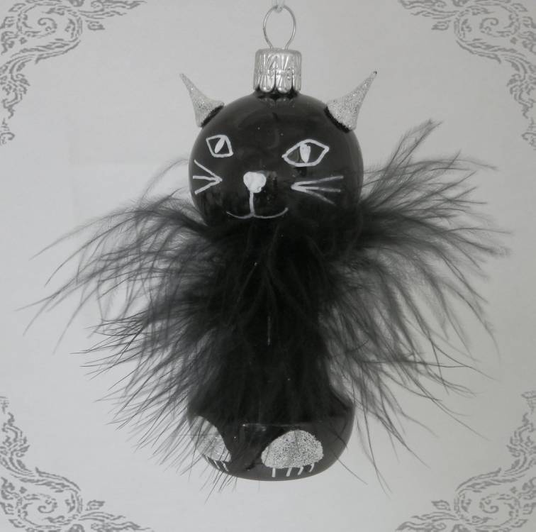 Vánoční figurka kočka Nora, 1ks