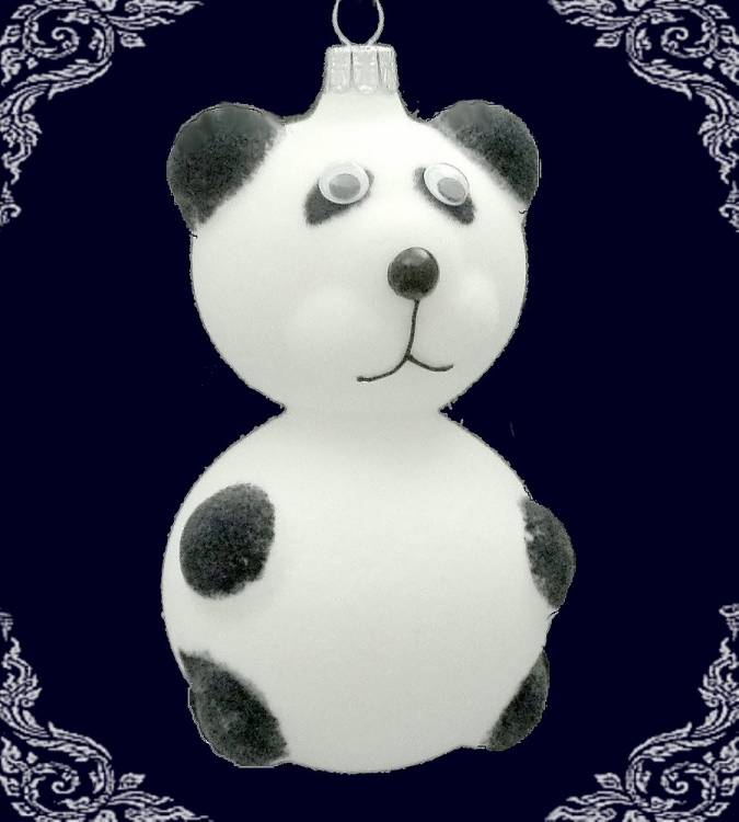 vánoční ozdoba figurka panda 1ks