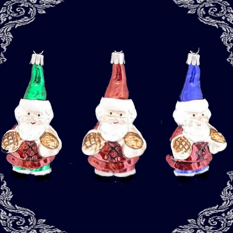 vánoční ozdoby figurky trpaslíků 3ks