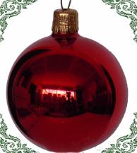 červené vánoční koule