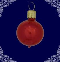 červené vánoční kuličky porcelán, 12ks