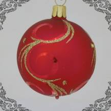 Dekorovaná vánoční koule Serail, 5ks