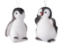 Flokovaná figurka tučňák