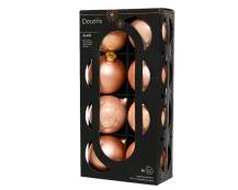 oranžové skleněné koule 7cm, 8ks