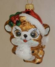 Skleněná figurka jelínek Bambi, 1ks