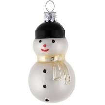 Skleněnáp figurka sněhulda, 3ks