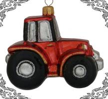 skleněný traktor 1ks
