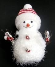 sněhulák kostkovaná čepice