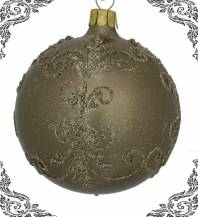vánoční dekorovaná koule ornát, 3ks