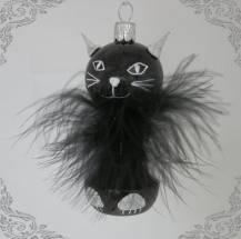 Vánoční figurka kočka Nora, 1ks