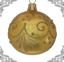 Vánoční koule bronz, 4ks