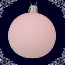 vánoční koule růžová skořápka, 12ks