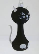 Vánoční ozdoba kočka ocas černá, 1ks