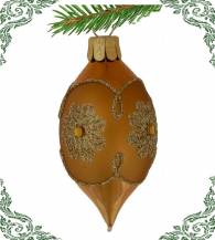 vánoční ozdoba oliva mandala 4ks