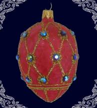 vánoční ozdoba vejce Fabergé 1ks