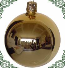 zlaté vánoční koule